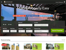 Tablet Screenshot of myhome.ph